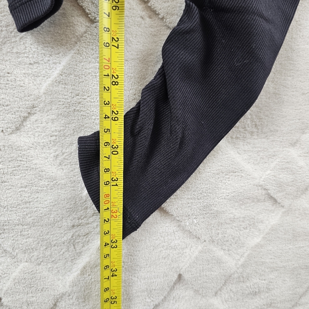 ALO Yoga High-Waisted Goddess Ribbed Leggings Womens Extra Small Black Gym Yoga - Picture 7 of 10